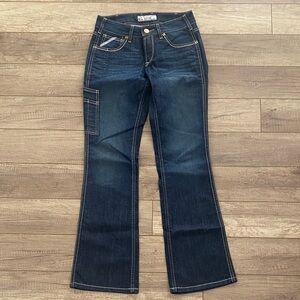 Ariat Dark Blue Mid Rise Bootcut Utility Pocket